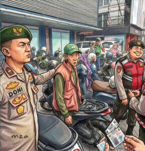 Gencarkan Penertiban, Polrestabes Surabaya Tangkap 32 Parkir Liar