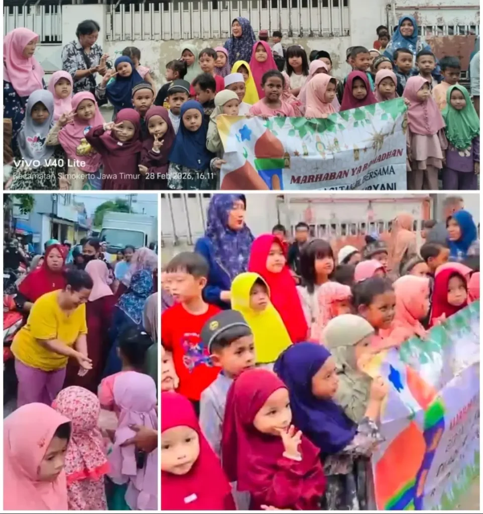 TK Ade Erma Suryani Gelar Aksi Sosial Berbagi Takjil di Jalan Sidoyoso, Simokerto