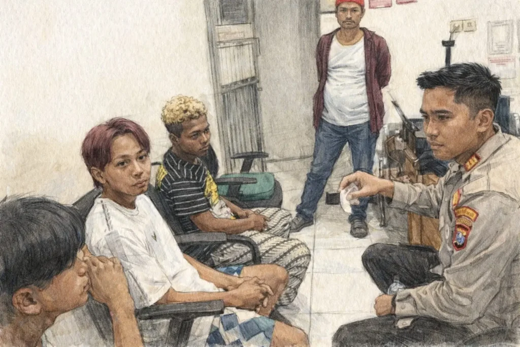 Polsek Pakal Amankan Tiga Pemuda Mabuk dan Gerebek Penjual Miras di Surabaya