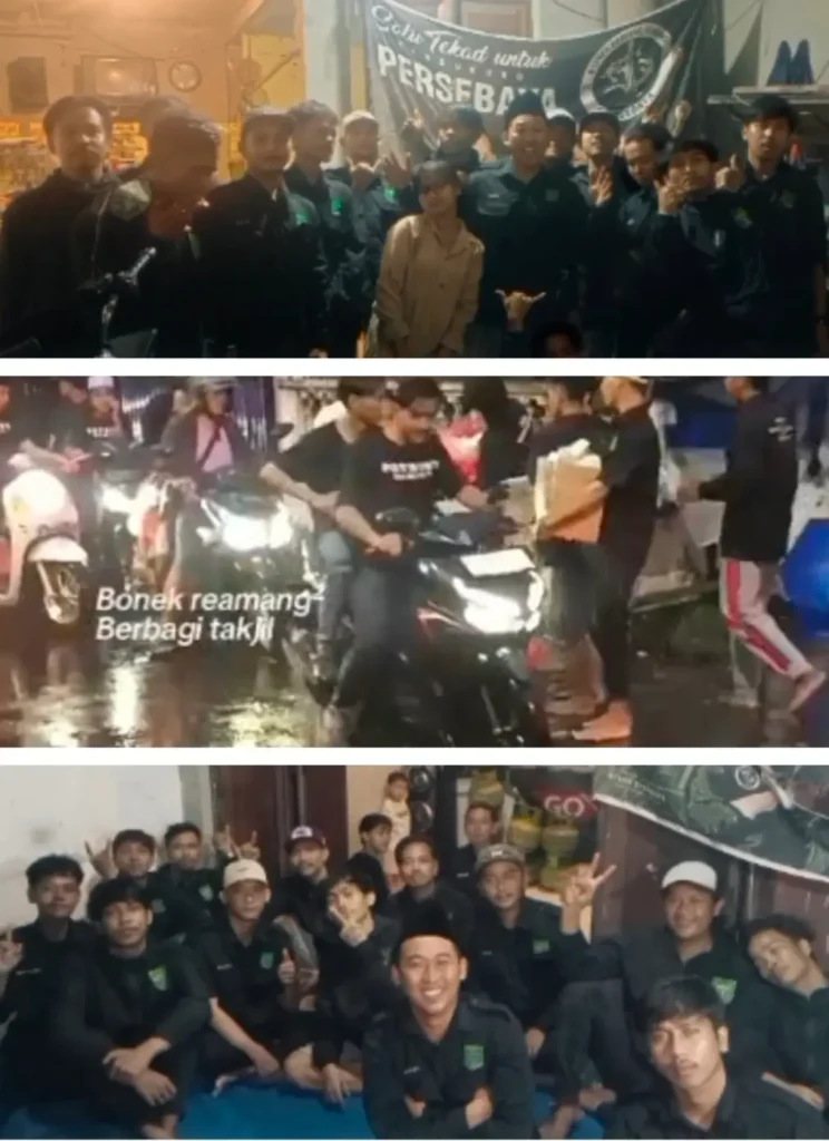 Bonek Remang-Remang Berbagi 500 Takjil di Tambak Wedi Baru, Wujud Kepedulian di Bulan Ramadan