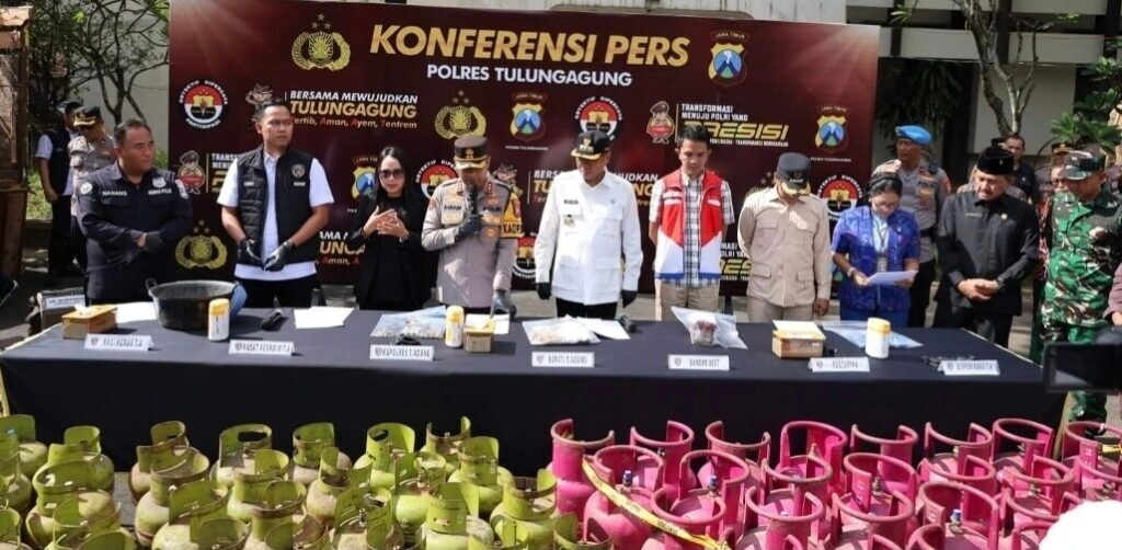 Polres Tulungagung Ungkap Kasus Penyuntikan LPG 3 Kg Dua Tersangka Diamankan
