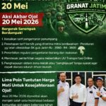 Hari Kebangkitan Nasional Jadi Panggung Aksi Ojol, Presidium GRANAT Jatim Siapkan Aksi Besar 20 Mei