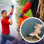 Potongan Tubuh Manusia Ditemukan di Sungai Tanggul Sidoarjo, Ternyata Korban Kecelakaan Kereta di Krian
