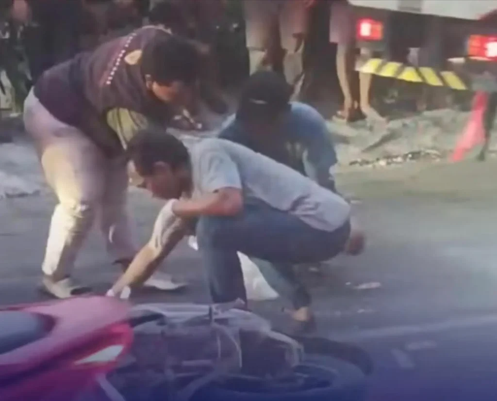 Jalan Rusak Kembali Picu Kecelakaan di Lingkar Timur Sidoarjo