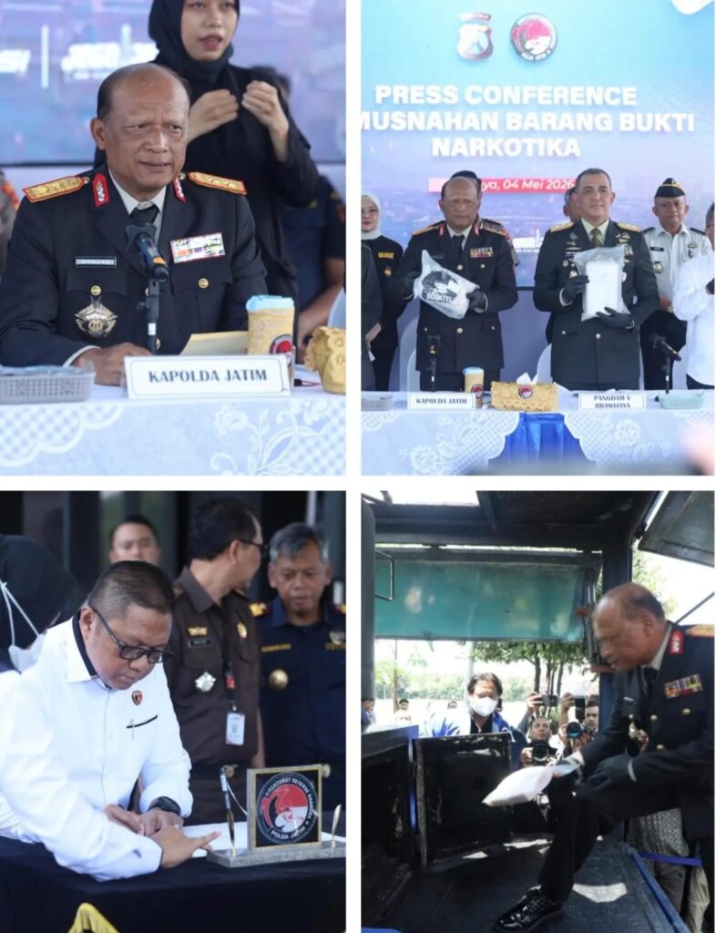 Polda Jatim Musnahkan 22,226 Kg Kokain, Tegaskan Komitmen Perang Melawan Narkoba