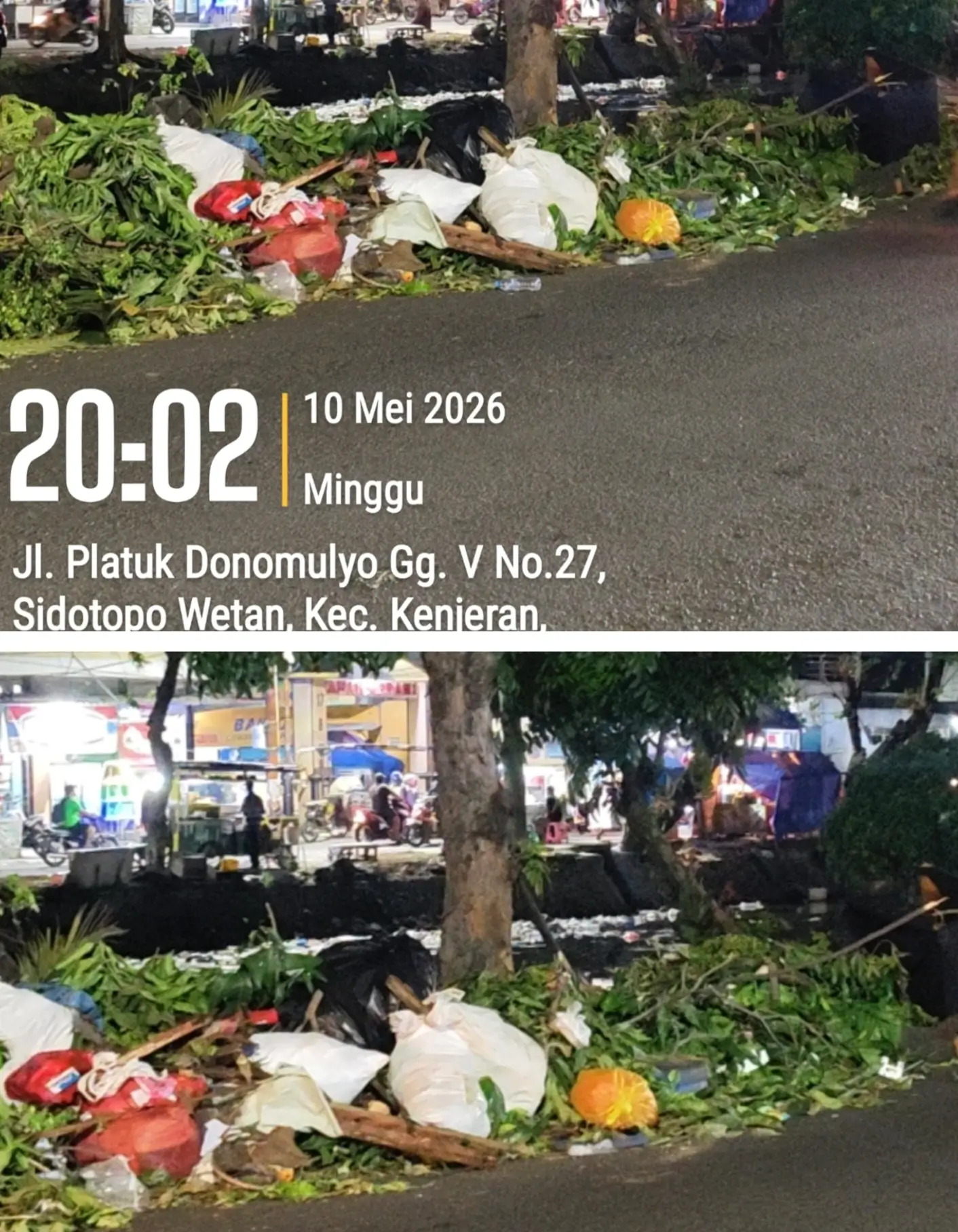 Tumpukan Sampah di Pinggir Sungai Jalan Platuk Donomulyo Dikeluhkan Warga, Lingkungan Jadi Kumuh dan Bau
