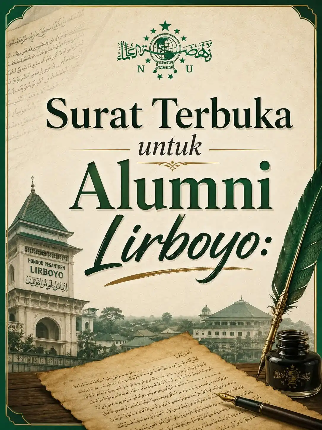 Kepada segenap keluarga besar Alumni Lirboyo, izinkan tulisan ini menjadi bahan renungan bersama.