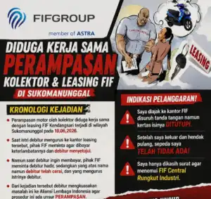 Kolektor Diduga Mengatasnamakan FIF, Debitur Kehilangan Motor Setelah Dipanggil ke Kantor