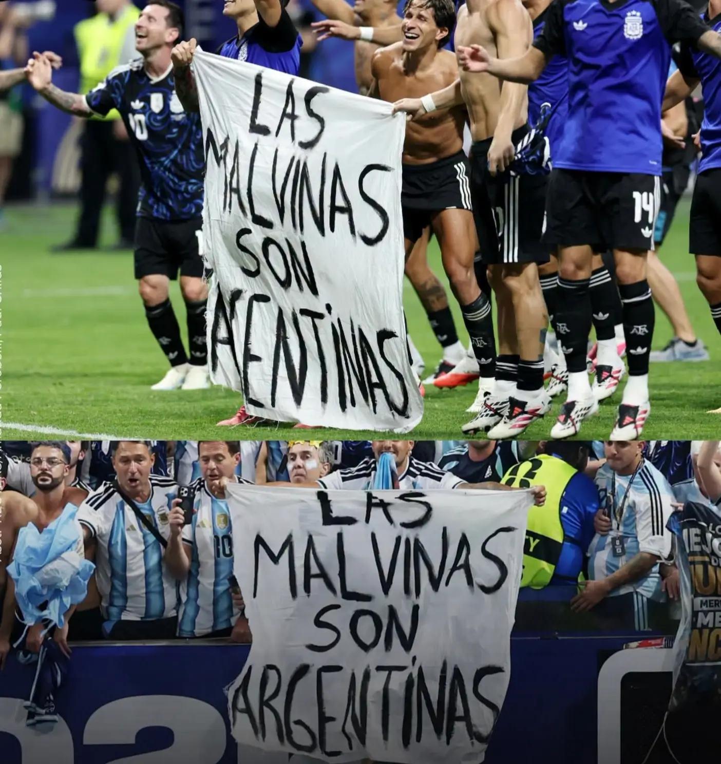 Argentina Bentangkan Banner “Malvinas Adalah Milik Argentina” Usai Singkirkan Inggris, Sengketa Falkland Kembali Jadi Sorotan