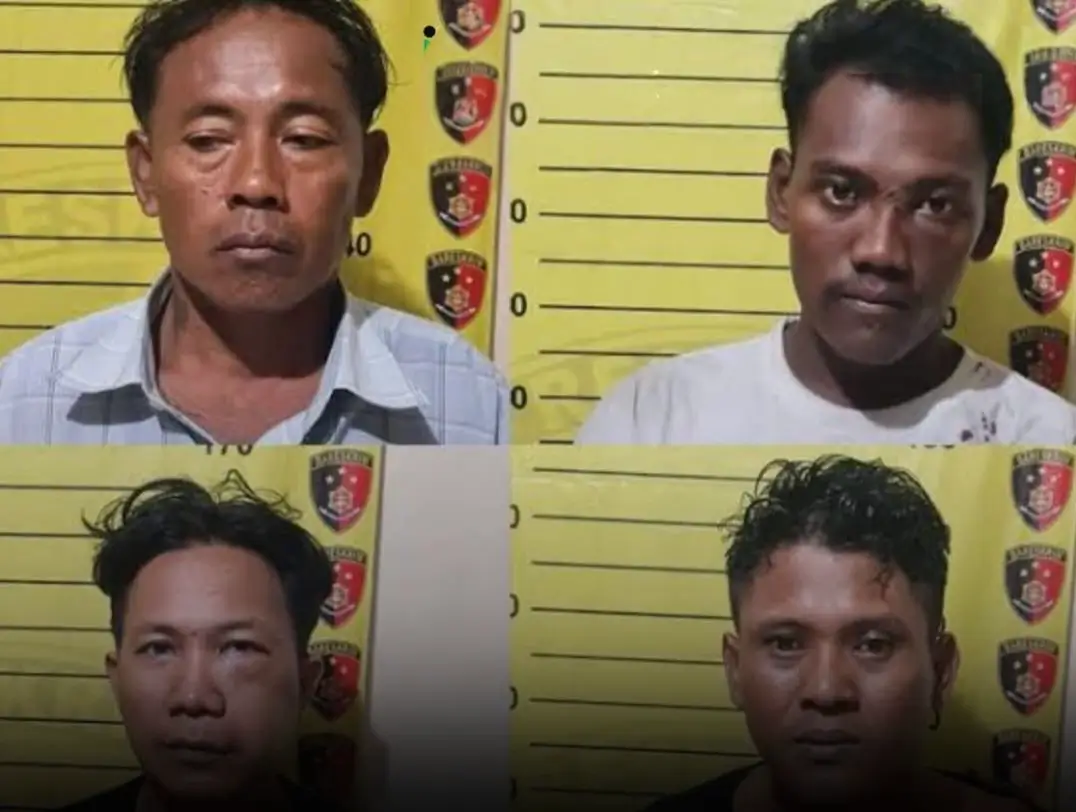 Empat Nelayan Asal Bangkalan Diamankan Polisi, Diduga Tipu dan Gelapkan Sepeda Motor