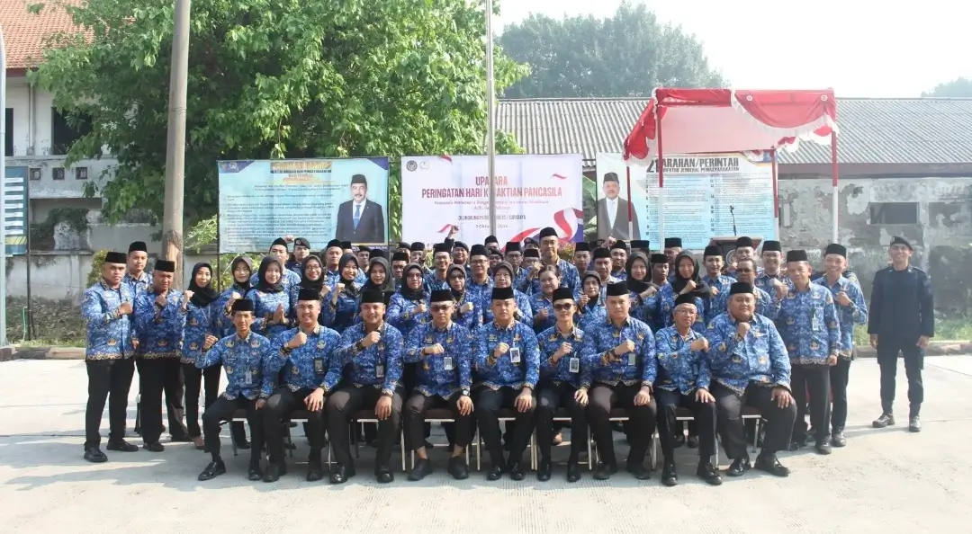 Rutan Kelas I Surabaya Teguhkan Nilai Pancasila di Hari Kesaktian Pancasila